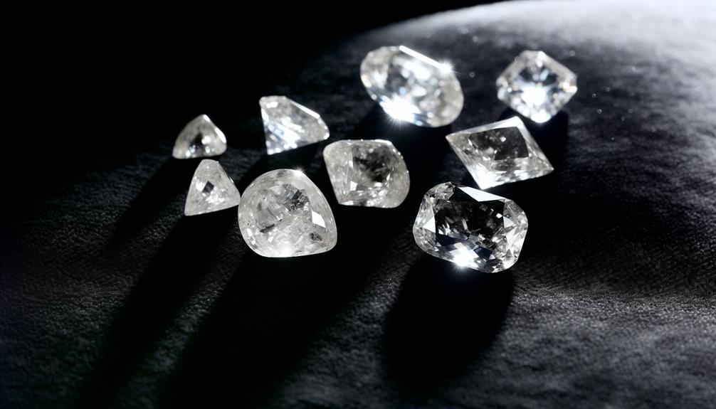 Unique Unprocessed Colorless Diamonds