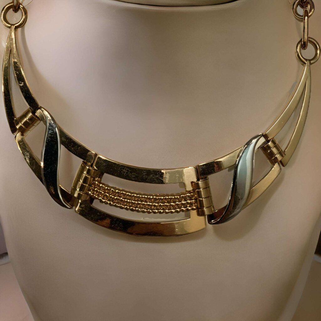 Art Deco Necklace By Jean Despres. Ai Recreation.