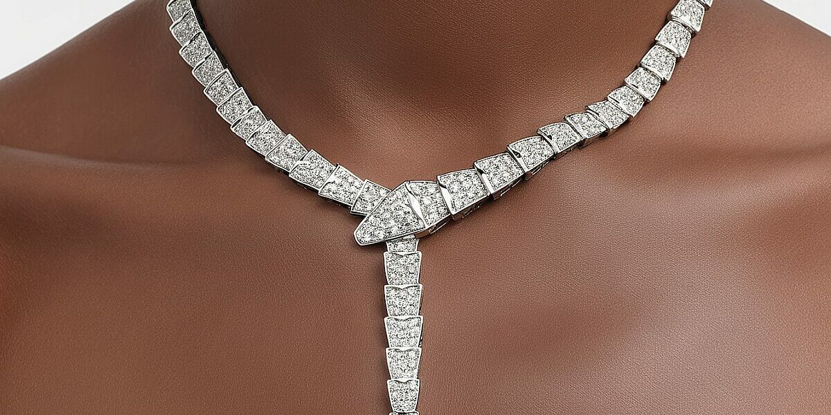 Ai Recreation Of A Bulgari Serpenti Necklace.